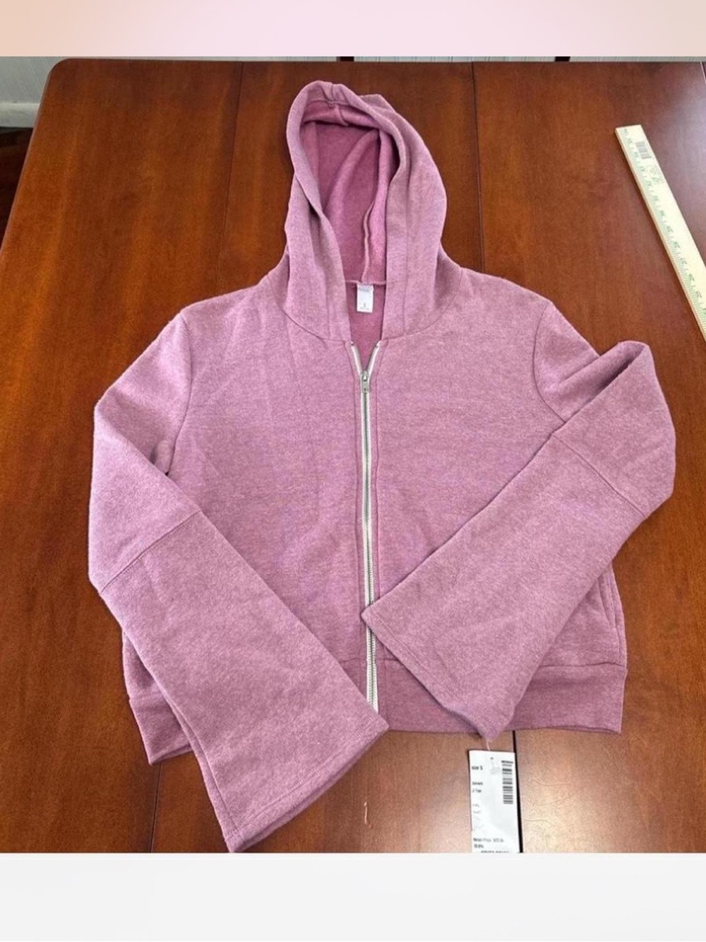 Alternative Apparel Mauve Pink Zip-Up Hoodie
